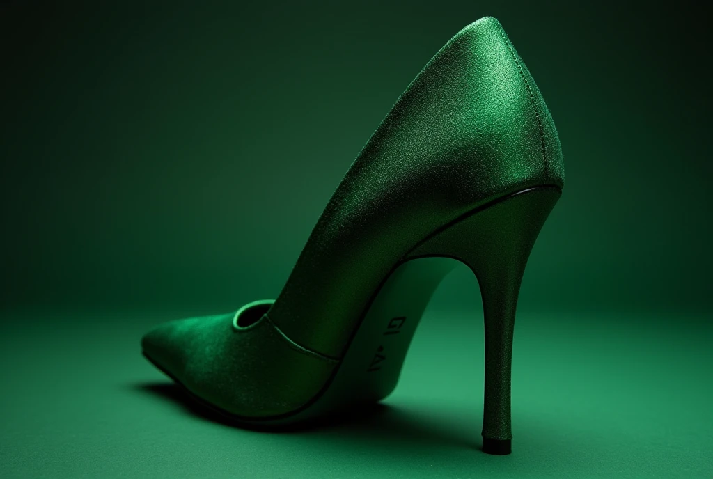 for a green evening or evening dress, show suitable women's shoes
