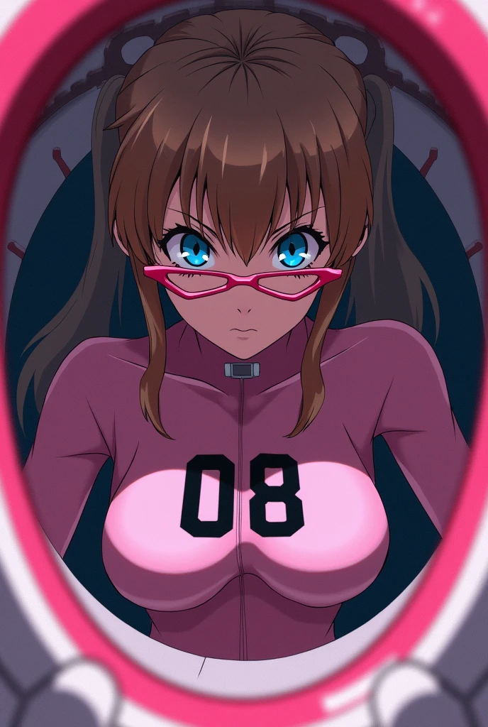 masterpiece,high quality,alone,
Kimiko Higuchi,1 girl,
short ponytail,low ponytail,medium hair,brown hair,dull bangs,Glasses,side lock,purple eyes,
pleated skirt,1girl,masterpiece, expensive quality, very_expensive_solve, big_file size, full color,(completely nude:1.2),pussy,niplles,