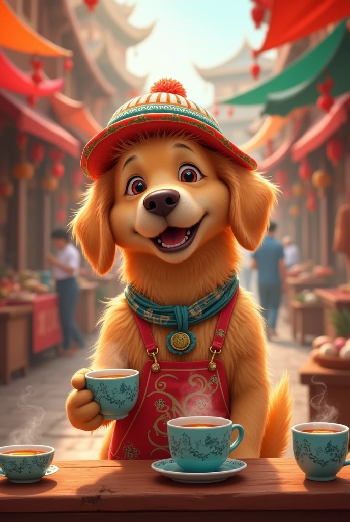 Dog sell chai to hunan