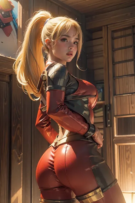 (((3d,cgi))) “cartoon art-style” realistic portrait of a sexy and busty female superhero character in the style of deadpool, i h...