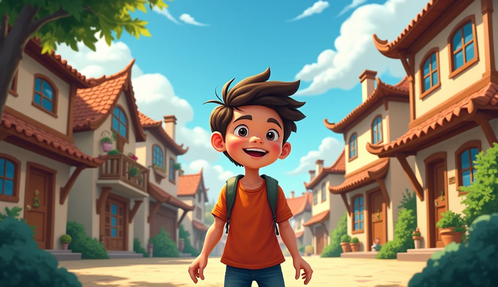 A younger boy in the village, who always dreamed big cartoon