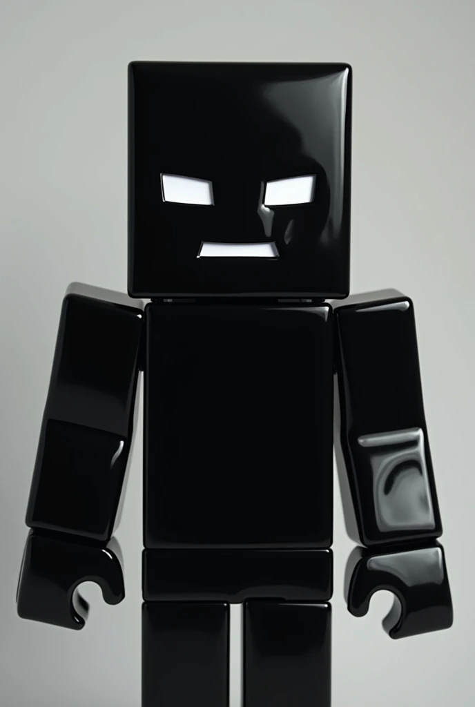 1 skin minecraft full black, eyes & mouth withe shiny,
