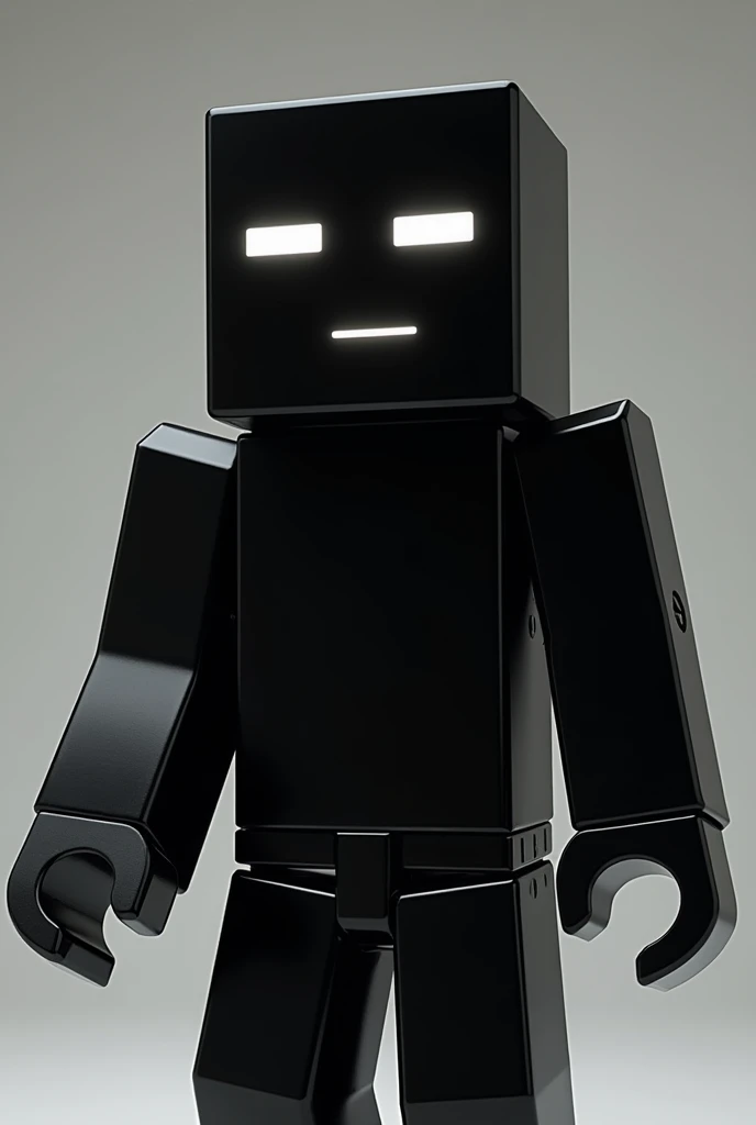 1 skin minecraft full black, eyes & mouth withe shiny,