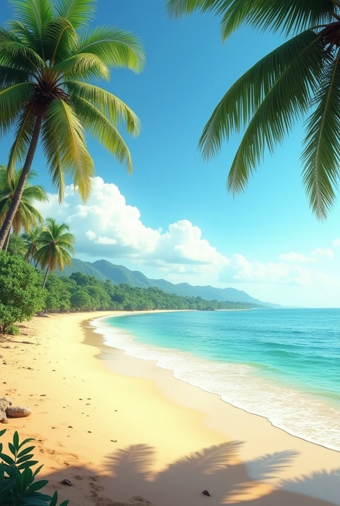 Please help me draw Phan Thiet beach Vietnam