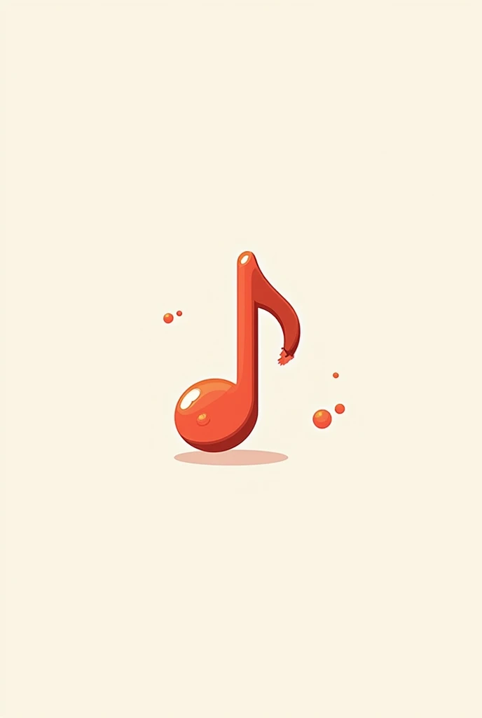 Un logo d'application, Une application au nom de pepite, en rapport avec la musique, on y voit une note de musique avec des traces de morsures comme corqué dans un gâteau et le nom
Gateau
