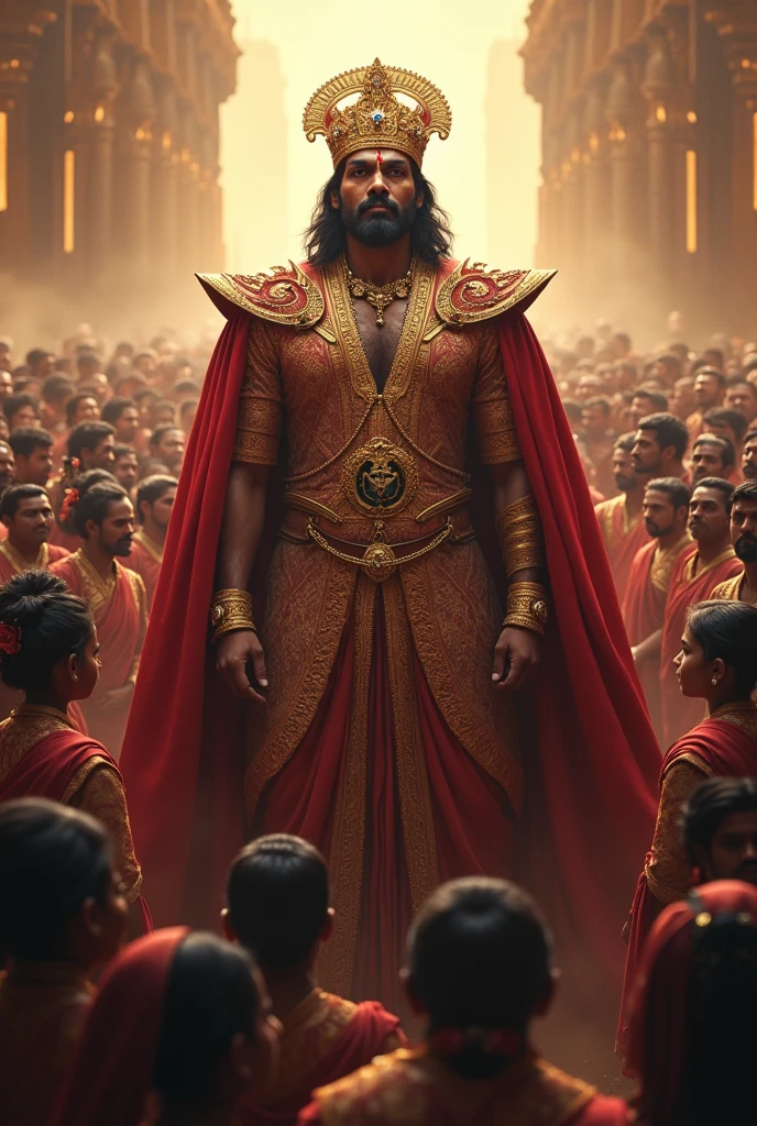 Indian actor Ajith Kumar  Thunivu Movie look  Becomes an King look with lots of People 