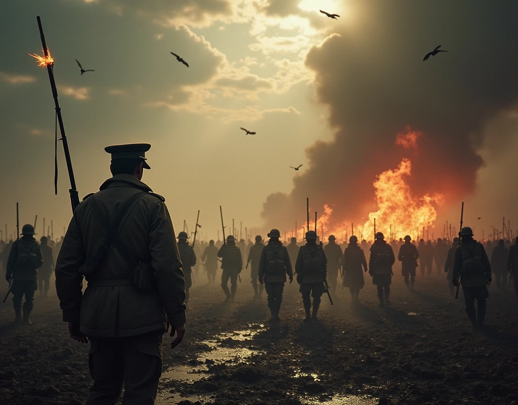 The lower class citizens were sent to the front lines of fierce battlefields, not knowing that this was a one-sided war of aggression planned by the ruling class in order to monopolize profits, and were made to believe in the false pretense of being "patriots who sacrifice their lives for their country." Their cheap lives were consumed even more cheaply, like insects, and they were simply wasted. If the battlefield is hell on earth, then these survivors were in field hospitals, which were even hellier. They were crammed together like rotting meat lined up in front of a butcher's shop that couldn't be sold, and they were given no proper medical treatment as they waited for death.