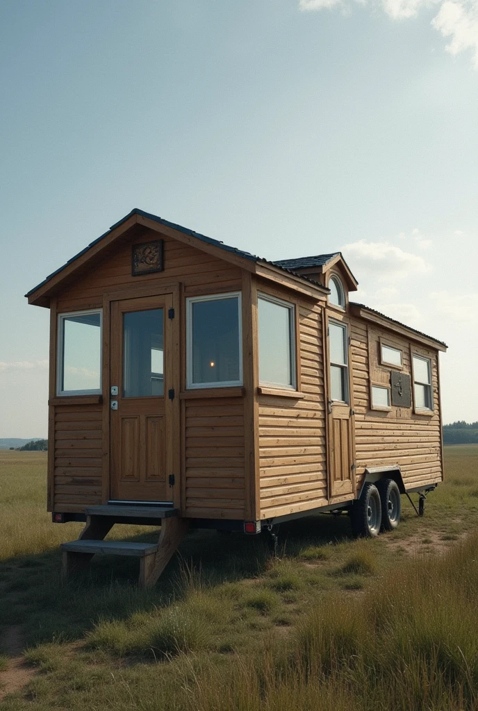 A cabin that travels on its own for a more realistic photo effect