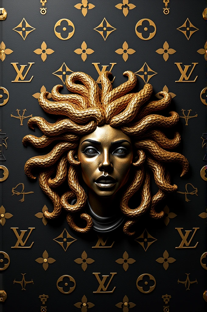 Fendi Logo, medusa. Louis Vuitton Monogram 