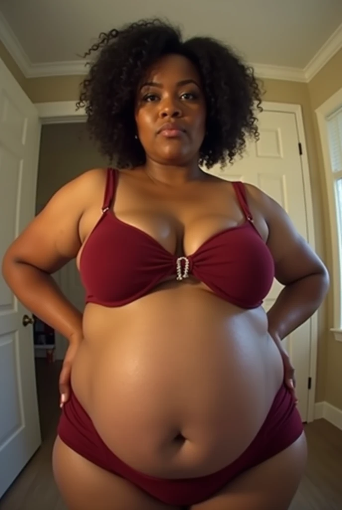 Pov when Cardi B&#39;s curvy plus size pregnant stepmom shows off her armpits to you. fisheye camera view, iphone camera style. 8k hd, realface, cinematic