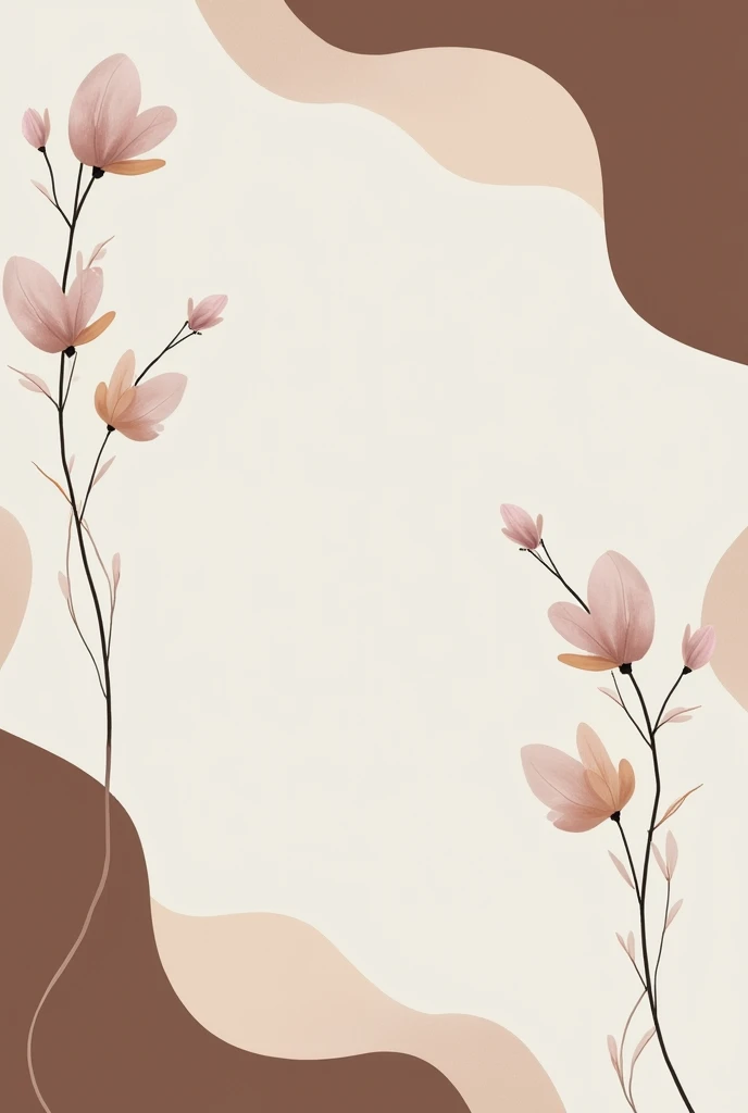 A blank background with light grey and borders with dark brown and with some creative things