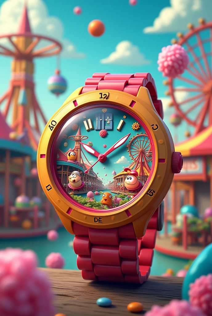 Amusement park theme watch design