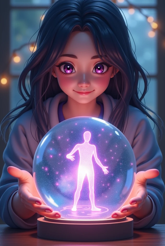 prompt = """
Yumiko, with a wise and reassuring smile, points to the crystal ball where Mr. Mezo’s image becomes clearer. The crystal ball shows Bitcoin being transferred into the Mezo network, depicted with vibrant colors and glowing effects. Mr. Mezo’s figure is detailed, demonstrating how Bitcoin grows and prospers within the network. Yumiko’s eyes sparkle with hope and certainty. The scene is illuminated with a soft, hopeful glow, captured with the detailed and professional quality of a JVC GY-HM170UA 4KCAM.
"""