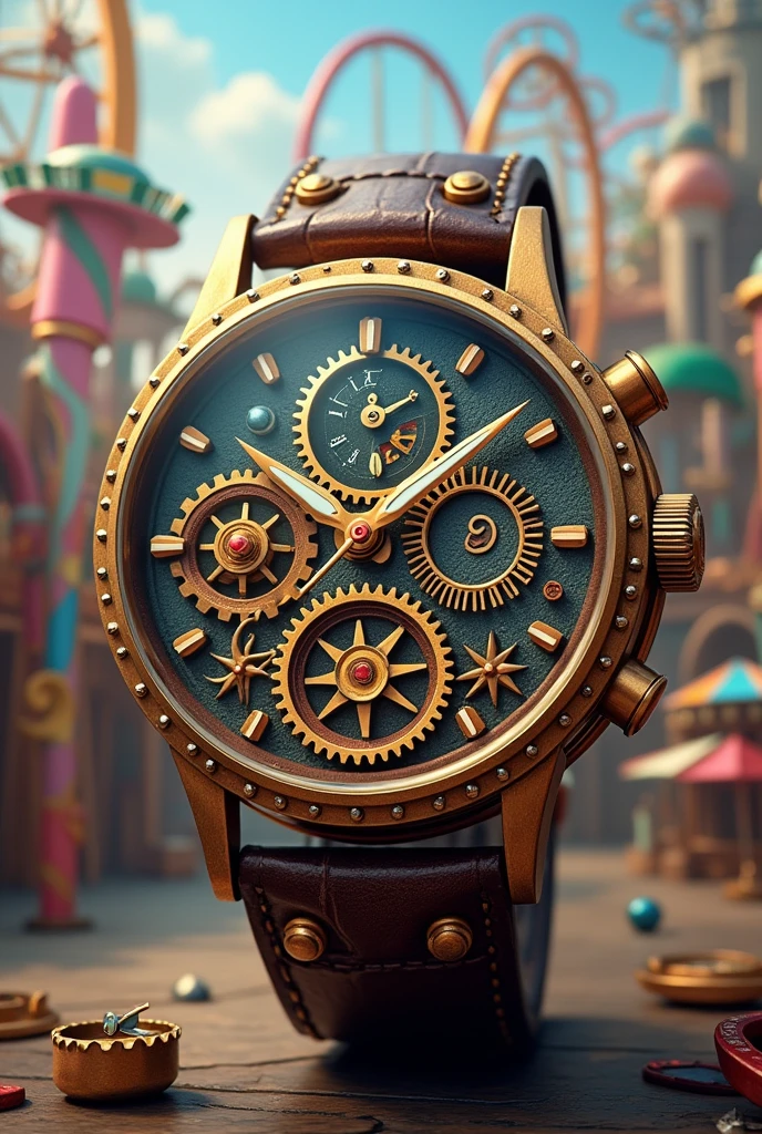 Amusement park theme mechanical watch design