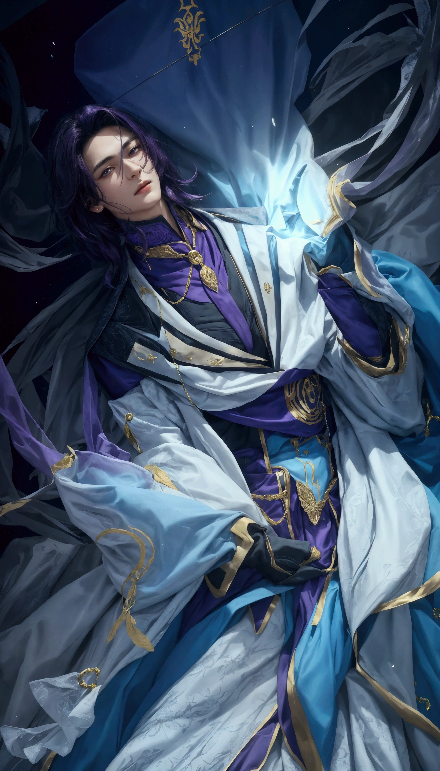 Handsome Young Men, Just change costume colour to purple that's all.
