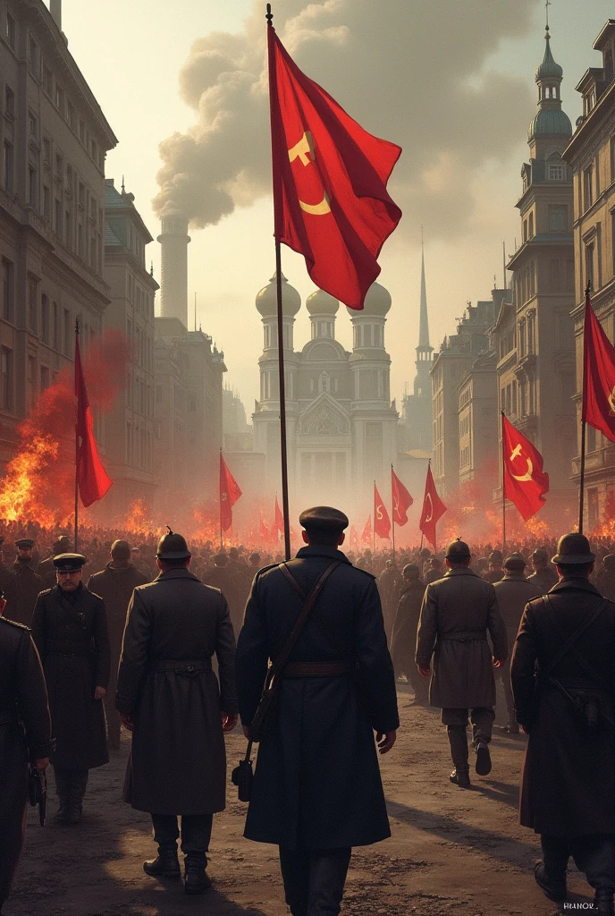 Images from the background of the Russian revolution