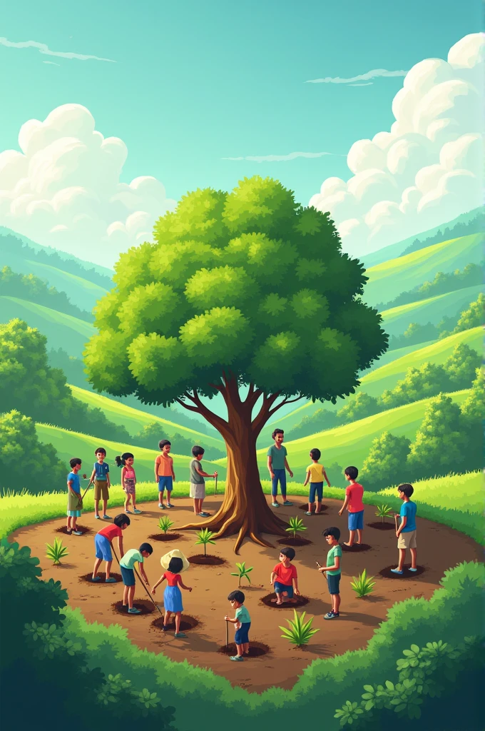 Poster on plantation of tree