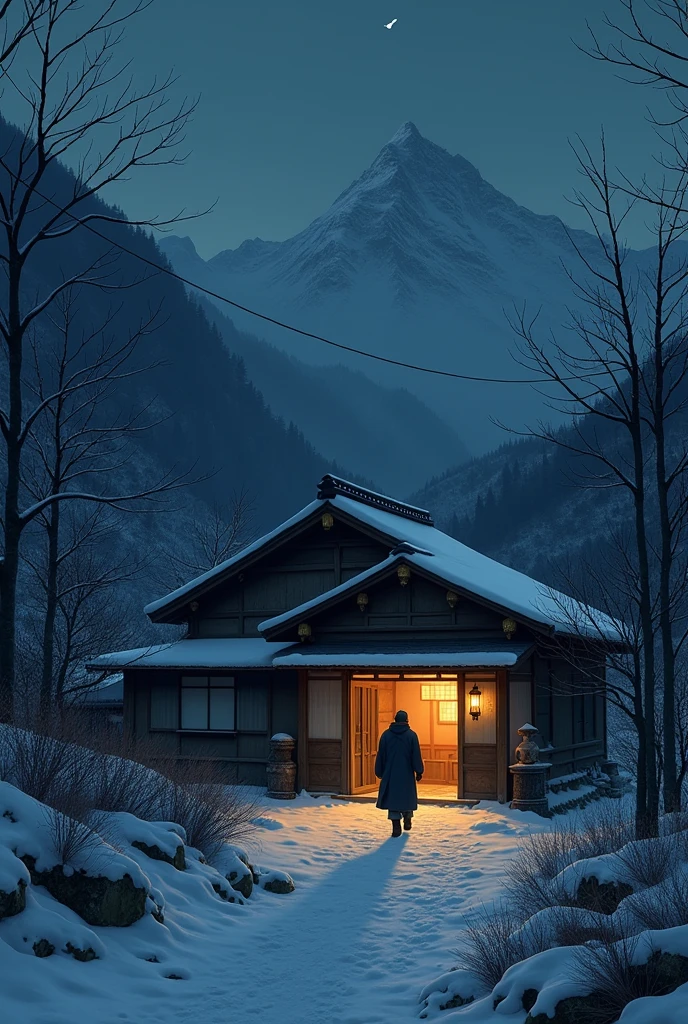 One cold winter night, a man stays at an old Japanese inn deep in the mountains.