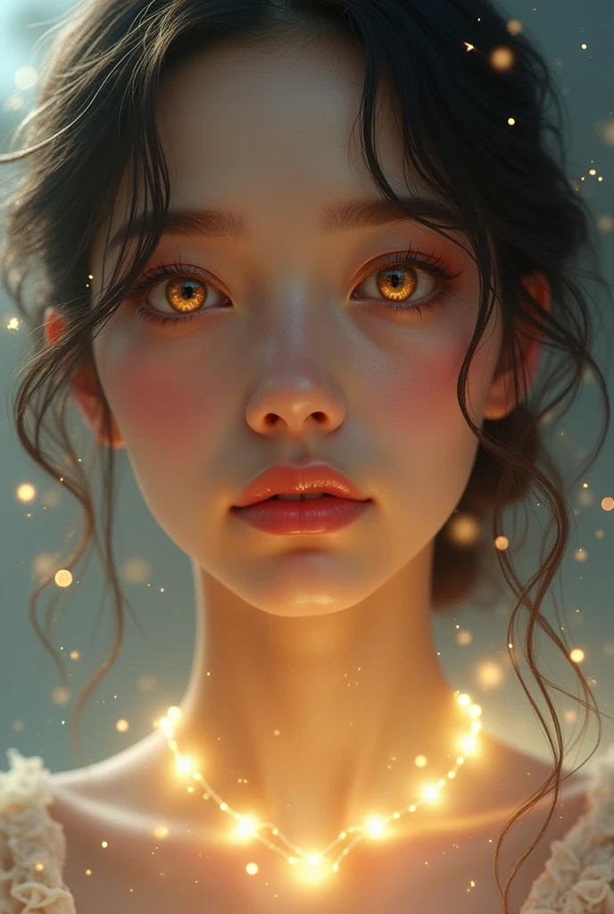 a beautiful glowing picture of woman (usa)