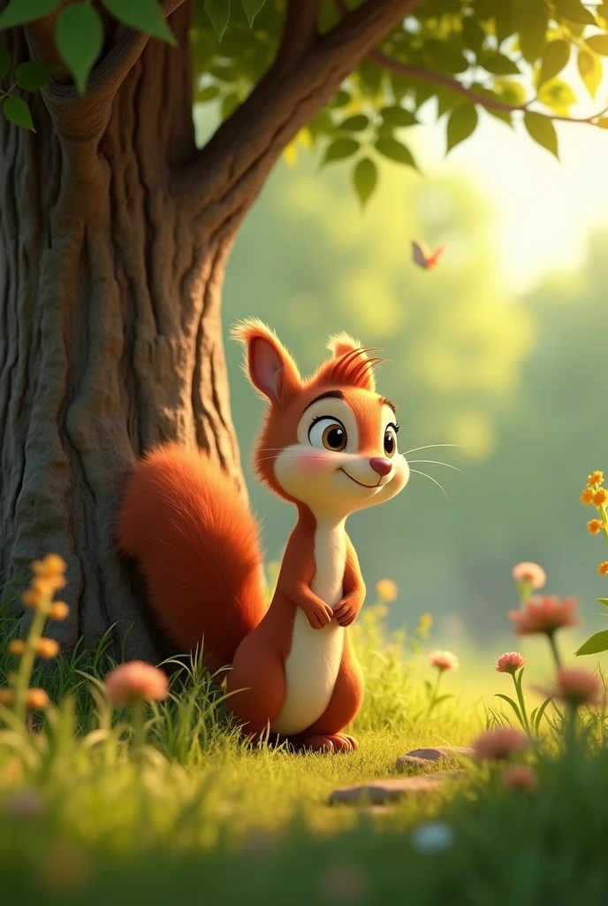 One day, Nutty's best friend, Hazel, lost her favorite acorn in the tallest oak tree. 3d animation. Disney inspired