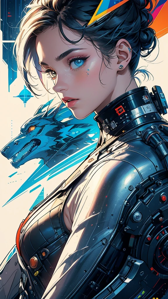 (((masterpiece, highest quality))),(((solo:1.2))),(((1girl:1.2))),32k wallpaper, very detailed, poster, vintage science fiction,(((((geometric cinematic movie poster))))), (bauhaus), shape,(((abstract))),(mid century modern),movie poster,(((((portfolio))))),(((((Close-up))))),(((((bust up))))),((((more various angle)))),(((highlight))),Vast landscape,((((heterochromia)))),(((complete. detailed face))),(((Extremely talented))),(((most complecated machine))),unlimited colorful color scheme