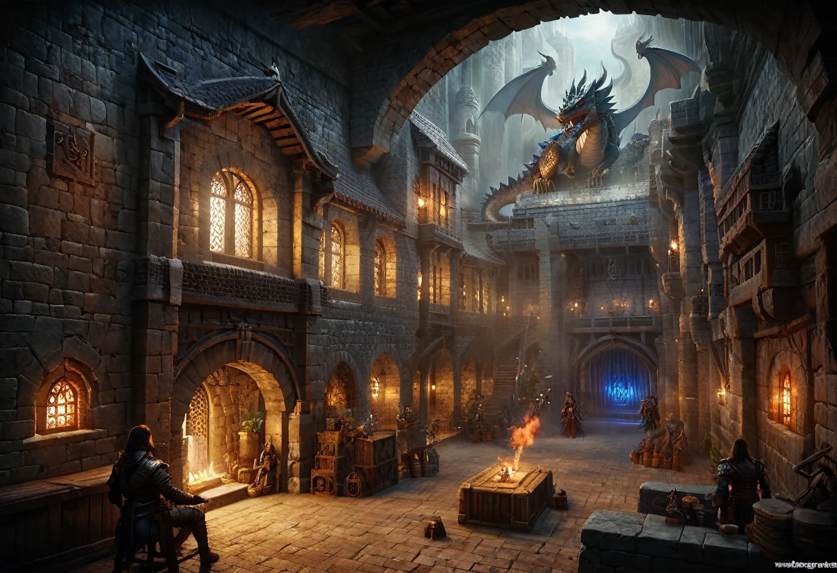 Dungeon and dragon, a real story based on the game "Dungeon & dragon", epic, Magnificent, dragon与英雄, epic battle, Magic Items, Magic Sword, real photography, Movie Frames, Active scenes, Digital frame processing, Computer graphics effects, The art of math, masterpiece, real, Effective, Existing in another world