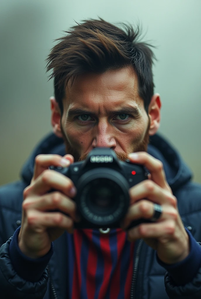 Messi is taking picture of messi