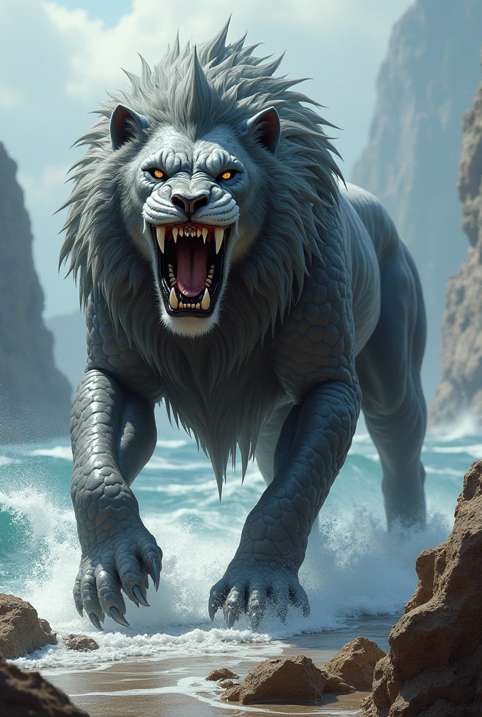 Shark + lion