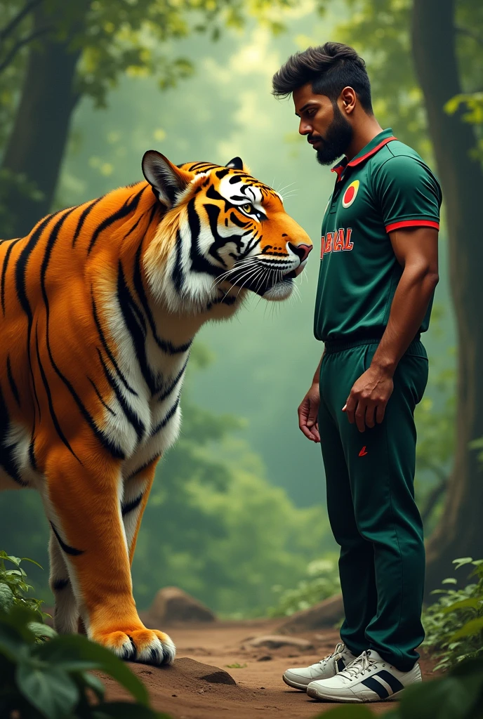 A Tiger with shakib al hasan