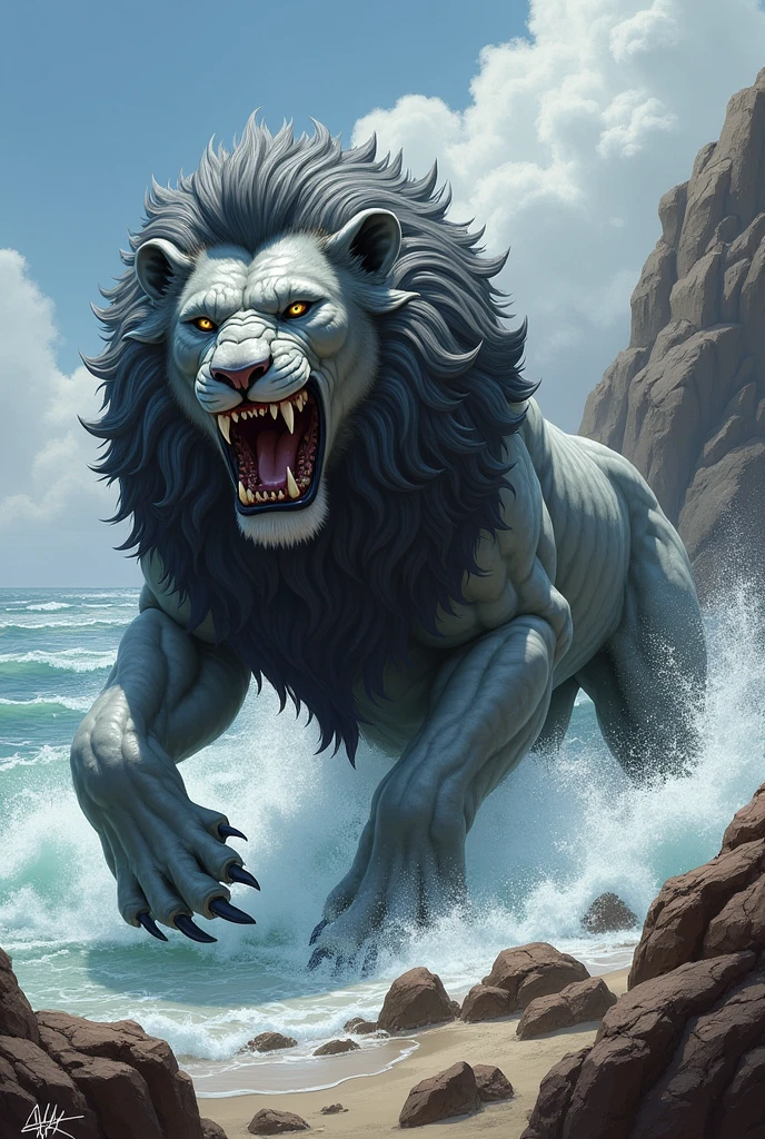 Shark + lion