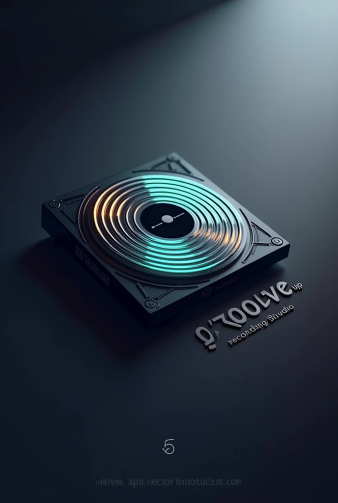 Generate a modern 3d logo for a recording studio called “GROOVE UP RECORDING STUDIO” with something iconic as an image