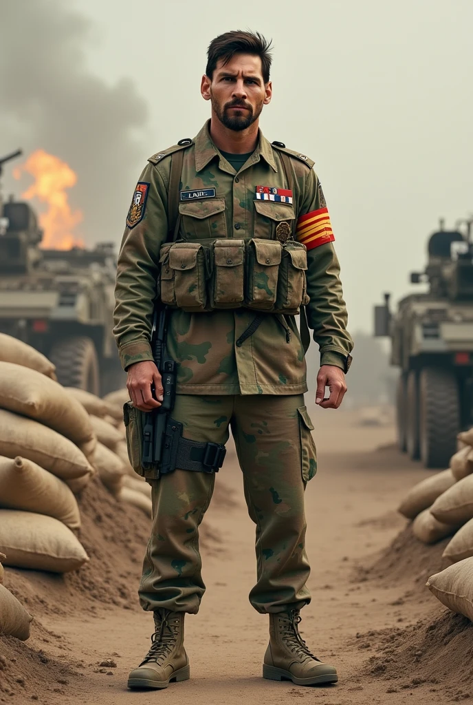 Messi as a military