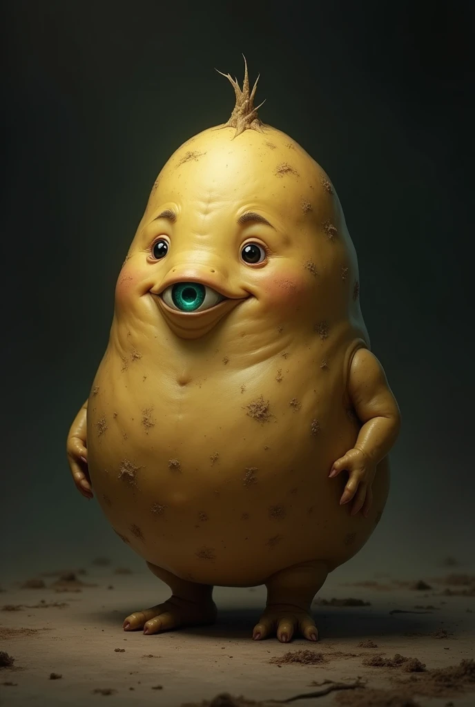 A potato with a third