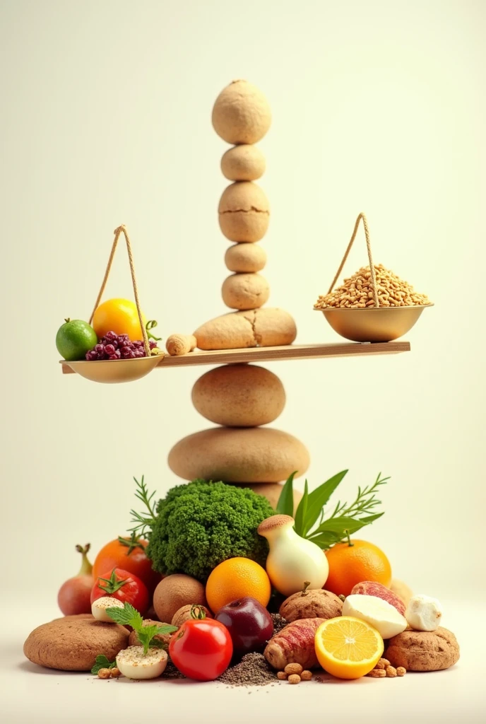 Balance with balanced foods literally
