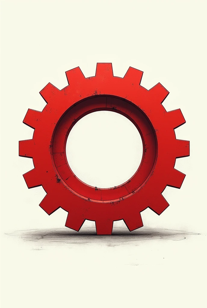 A single red gear is a large backgroundless drawing. Here's another one.