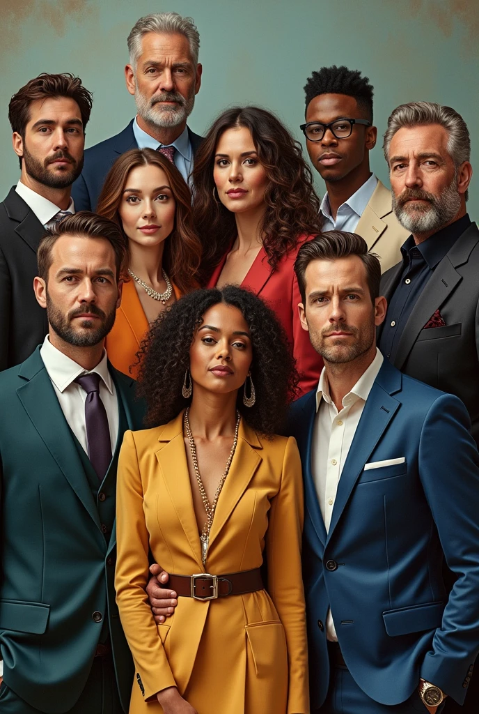 picture of seven men and two women wearing