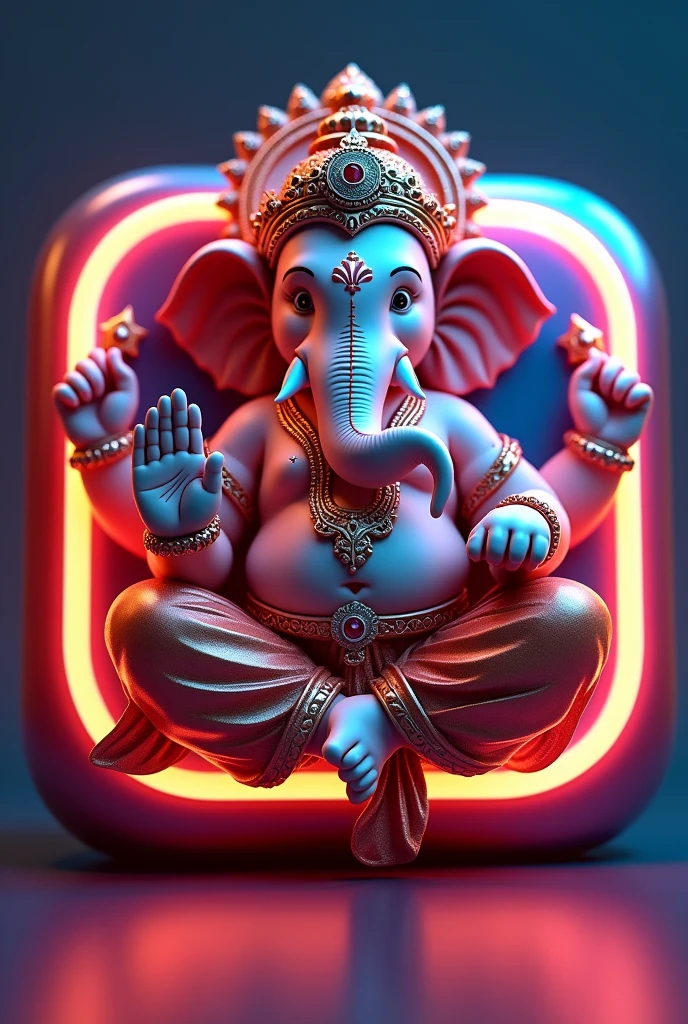 Ganesh ji glossy background Instagram logo on name Anand kumar