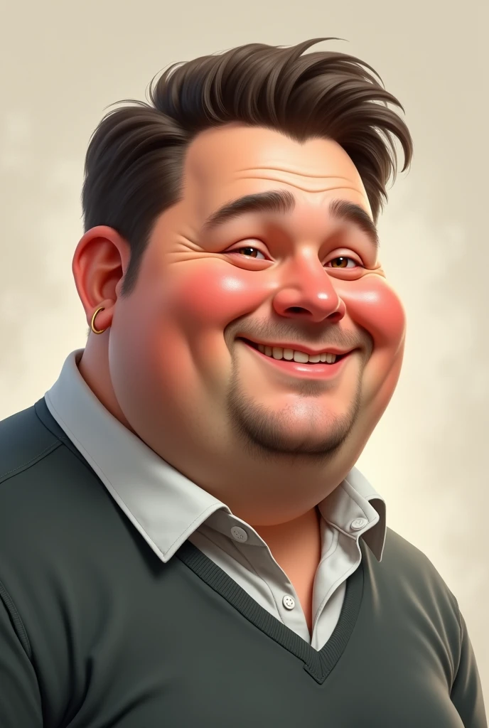 Create a picture of Markus Schilke young and chubby a bit older