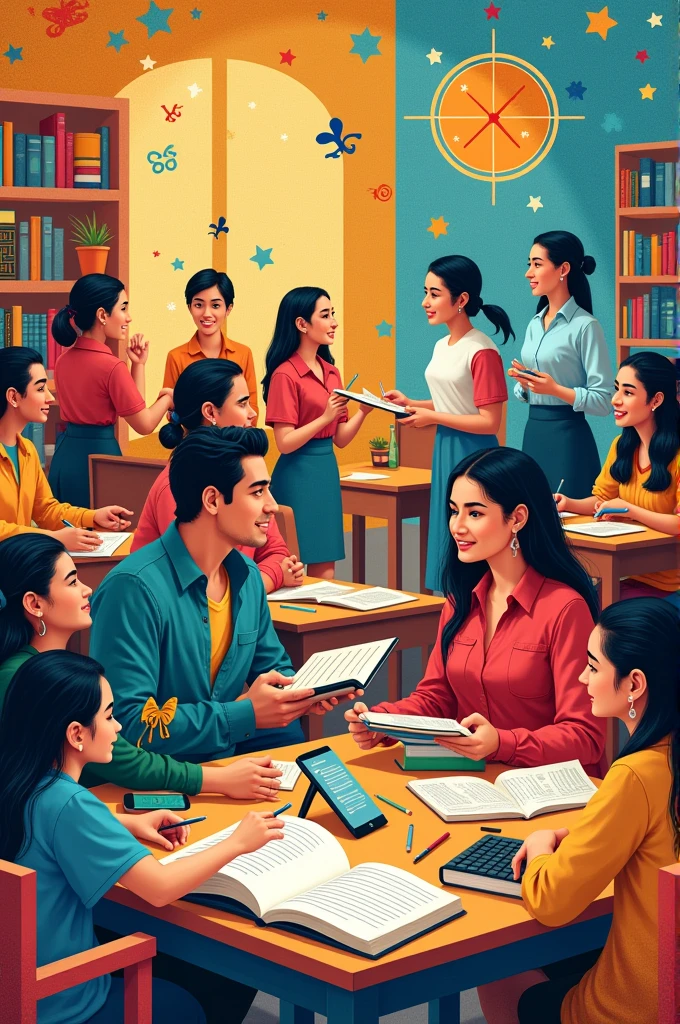 Drawing Poster Theme: Native Language in the development of National Education