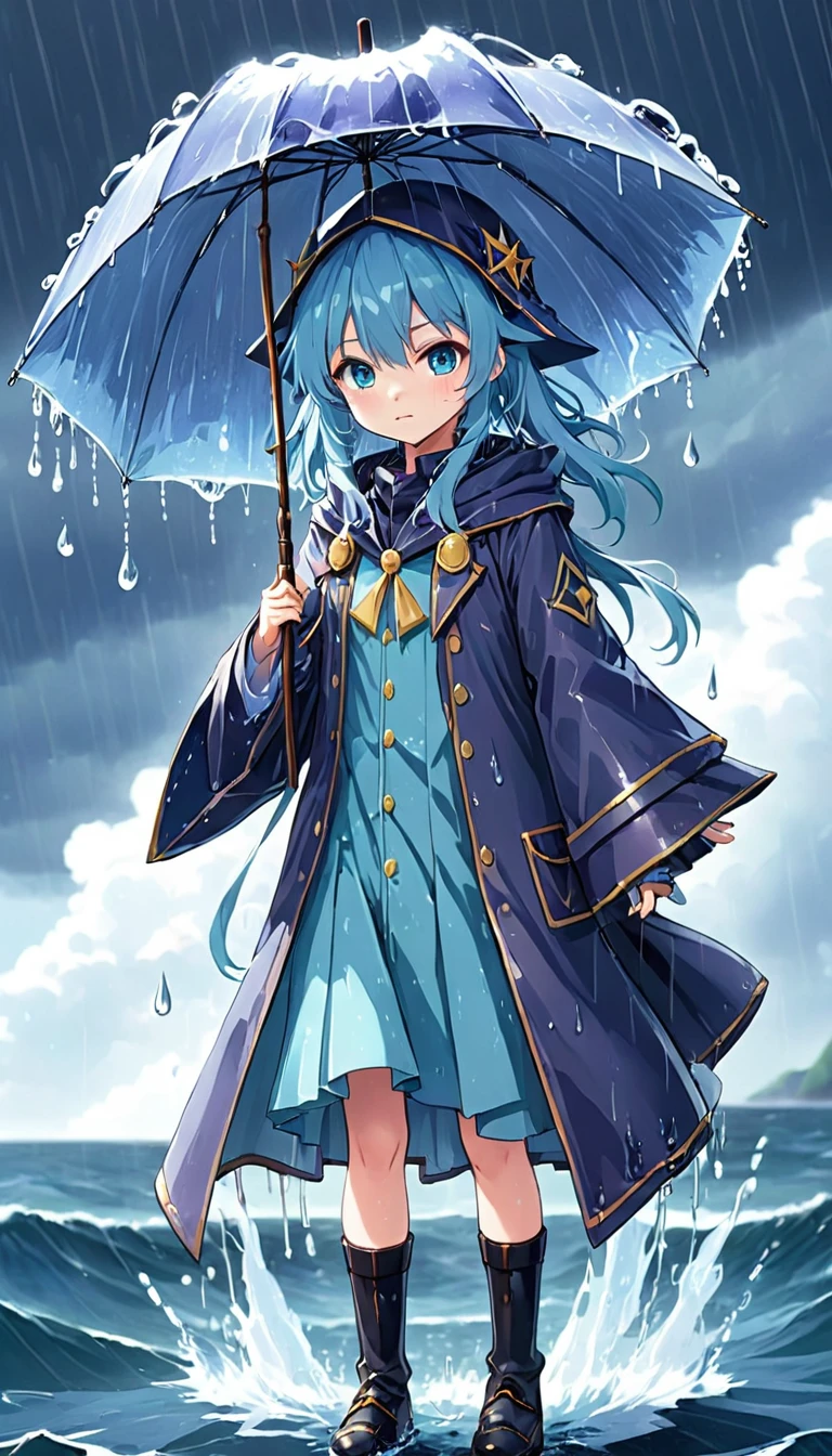 photograph, Anime that uses rain magic, Wizard clothing,Cool clothes,Ocean