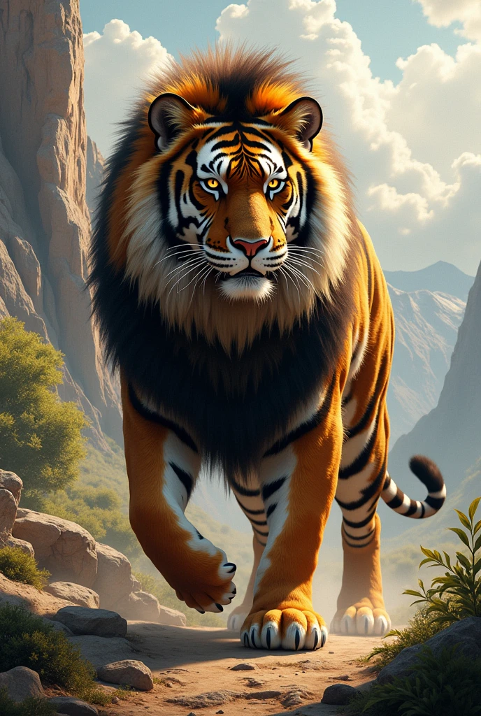 Tiger and lions mixture