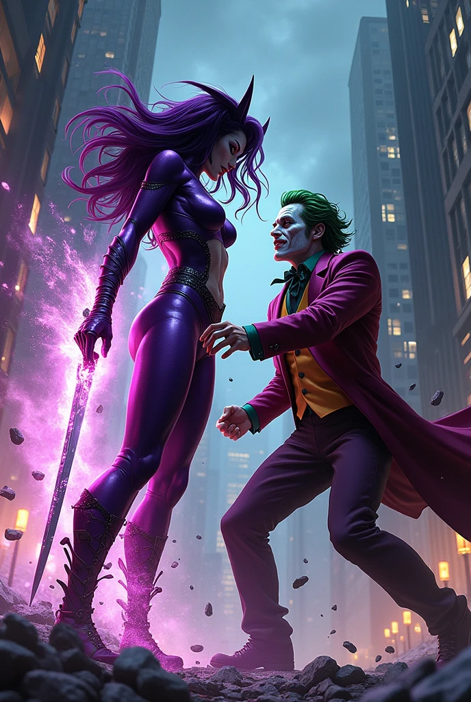 Psylocke defeats Joker 