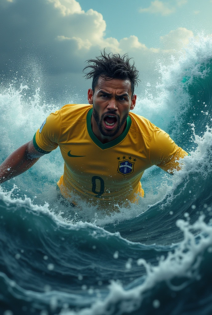 Neymar drowning