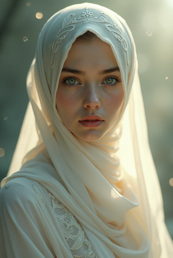 Create several Muslims beautiful girl's images. Who doesn’t exist on the earth. Image must be looked real