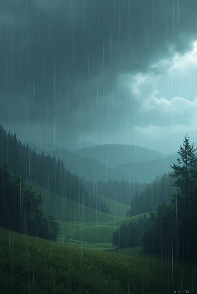 Dark weather peace full wind heavy rain
