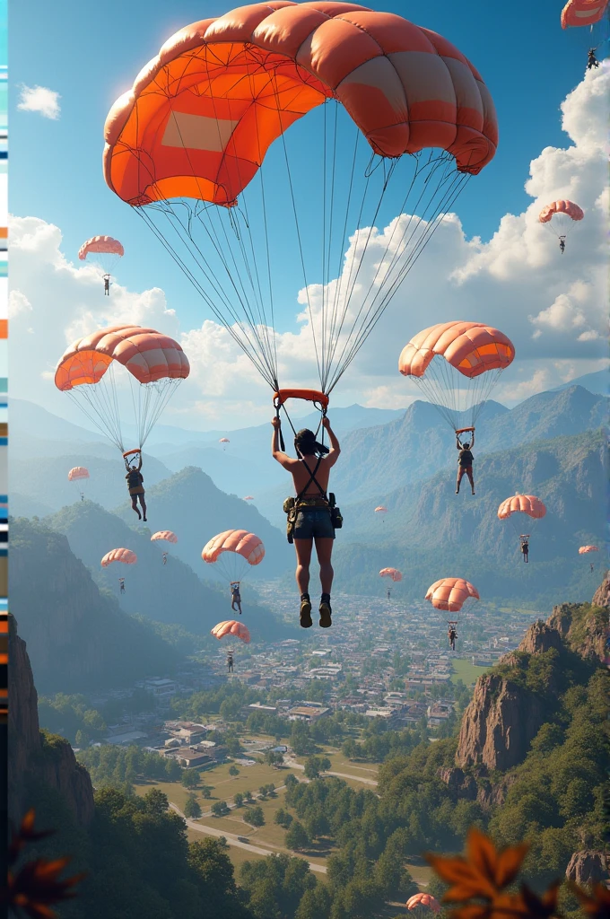 Make image of free fire
In image 99 players show with parachute that during landing
You create the HD quality image