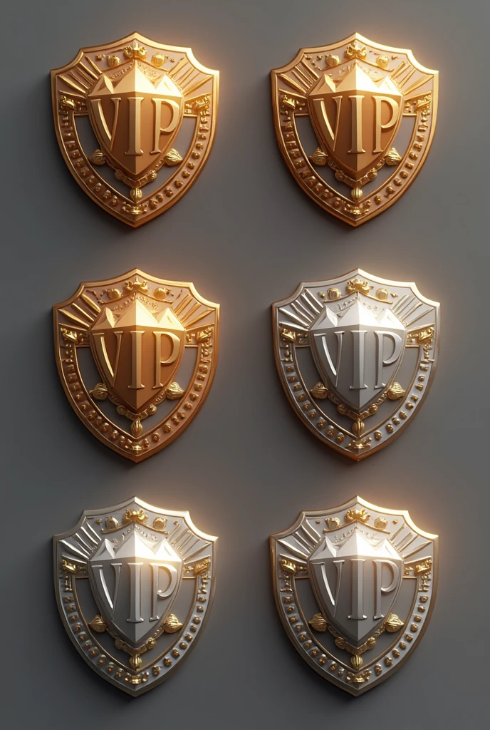 Design a set of 3D cards representing different VIP tiers: Bronze, Silver, Gold, Diamond, Platinum,Titanum. Each icon should feature a their grand color that reflects the level of exclusivity and luxury associated with it. Incorporate stylish elements and modern design to make each icon visually distinctive while maintaining a cohesive look across the collection. The icons should embody elegance and prestige, suitable for an upscale brand or service.