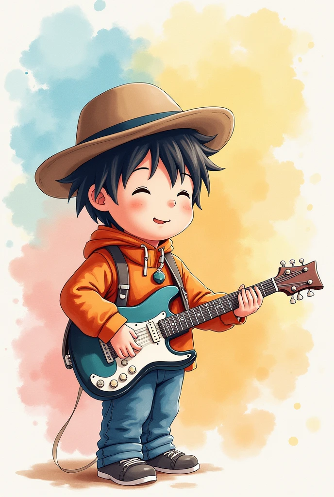 
I want you to create an image that represents Tokininho&#39;s watercolor music.