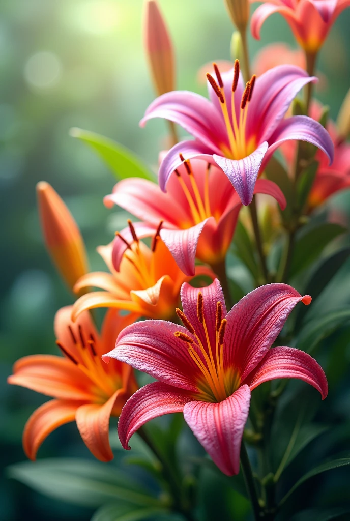 wallpaper in flower COLORFUL lili
