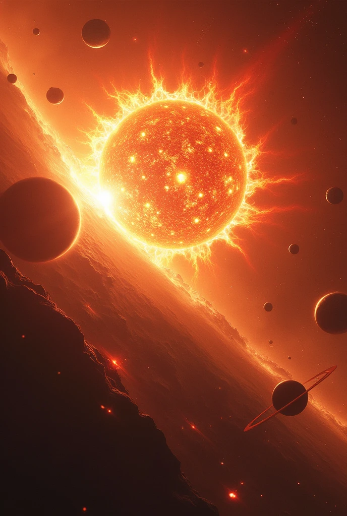 The sun exploded and all the planets almost exploded